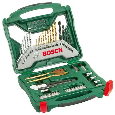 Комплект битове Bosch със свредла  1/4", 50 бр., X-Line Titanium