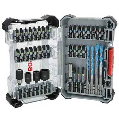 Комплект битове Bosch със свредла 40 бр., PRO Impact