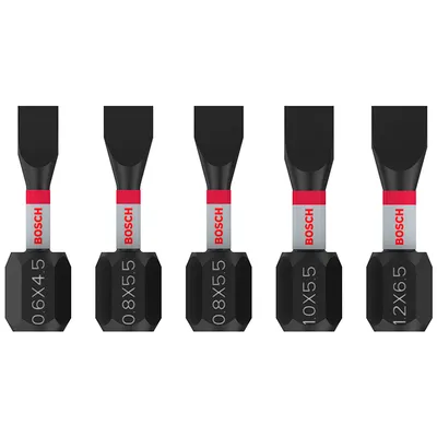 Комплект битове Bosch SB 4.5, 5.5, 6.5, 1/4", 25 мм, 5 бр., PRO SL Impact