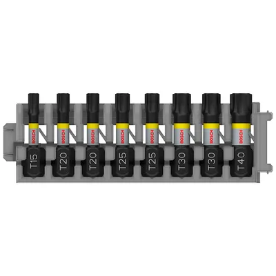 Комплект битове Bosch TX Torx 1/4", 8 бр., PRO Torx Impact