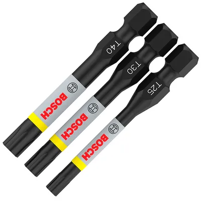 Комплект битове Bosch TX Torx TX 25/30/40, 1/4", 55 мм, 3 бр., PRO T Impact