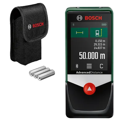 Лазерна ролетка Bosch 50 м, 0.2 мм/м, AdvancedDistance 50C