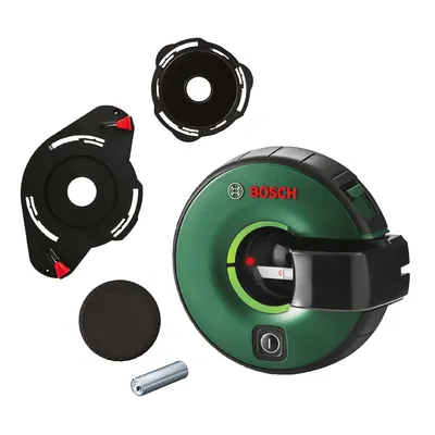 Линеен лазерен нивелир Bosch с 1 лъч и вградена ролетка 1.7 м, 0.3 мм/м, Atino