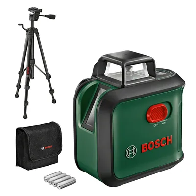 Линеен лазерен нивелир Bosch с 2 лъча с тринога  24 м, 0.4 мм/м, AdvancedLevel 360