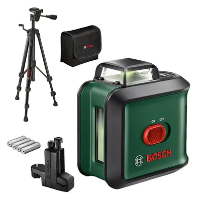 Линеен лазерен нивелир Bosch с 2 лъча с тринога 24 м, 0.4 мм/м, UniversalLevel 360