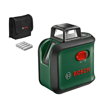 Линеен лазерен нивелир Bosch с 3 лъча  24 м, 0.4 мм/м, AdvancedLevel 360
