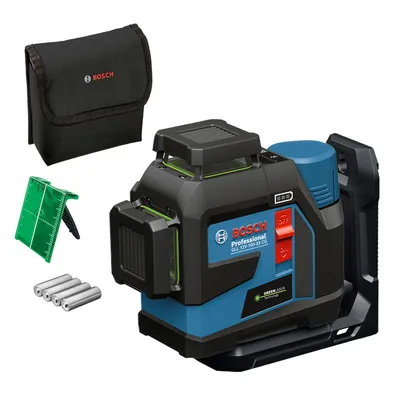 Линеен лазерен нивелир Bosch с 3 лъча  без батерия и зарядно, 12 V, 30 м, 100 м, 0.3 мм/м, GLL 12V-100-33 CG