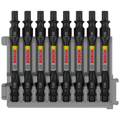 Накрайник бит Bosch двустранен  TX 25, 1/4", 65 мм, 8 бр., PRO Impact