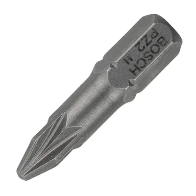Накрайник бит PZ Bosch Pozidriv кръстат PZ 2, 1/4", 25 мм, Extra Hard