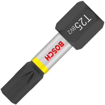 Накрайник бит TX Bosch Torx торсионен, ударен TX 25, 1/4", 25 мм, PRO Impact T