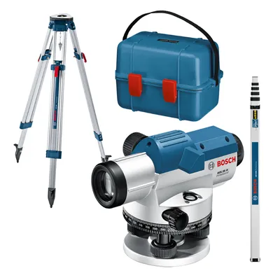 Нивелир оптичен Bosch комплект  32x, 120 м, 0.03 мм/м, GOL 32 G