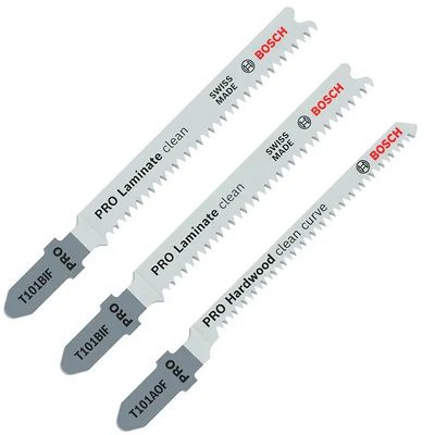 Нож за зеге Bosch комплект  криволинейно, праволинейно, 3 бр., PRO Laminate