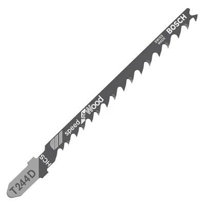 Нож за зеге Bosch с T-захват 74/100 мм, криволинейно, 5 бр., T 244 D