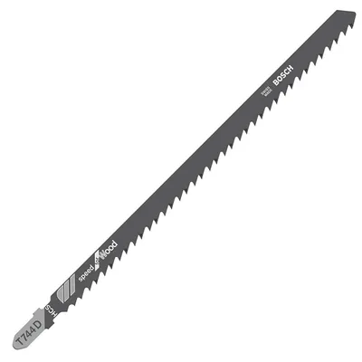 Нож за зеге Bosch с T-захват за дърво 155/180 мм, 6.35 TPI, праволинейно, T 744 D