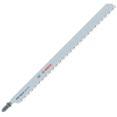 Нож за зеге Bosch с T-захват за дърво 250 мм, 6 TPI, праволинейно, PRO Wood precise T1044DP