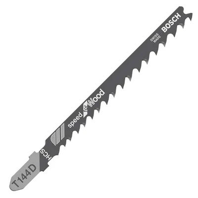 Нож за зеге Bosch с T-захват за дърво 74/100 мм, 6.35-5 TPI, праволинейно, T 144 D