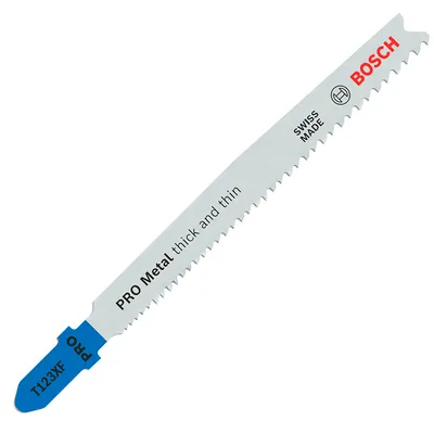 Нож за зеге Bosch с T-захват за метал 75/100 мм, 21-10 TPI, праволинейно, PRO Metal thick and thin T123XF