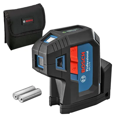 Точков лазерен нивелир Bosch линеен с 5 точки  30 м, 0.7 мм/м, GPL 5 G Professional