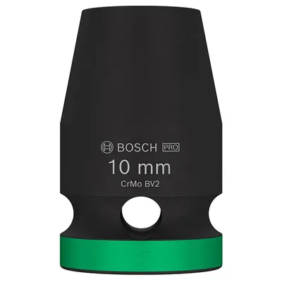 Вложка милиметрова Bosch 6-стен ударна 10 мм х 1/2", PRO Impact