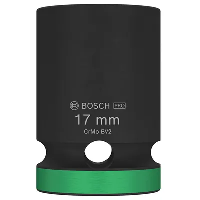 Вложка милиметрова Bosch 6-стен ударна 17 мм х 1/2", PRO Impact