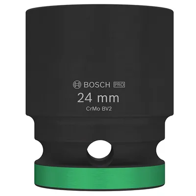 Вложка милиметрова Bosch 6-стен ударна 24 мм х 1/2", PRO Impact
