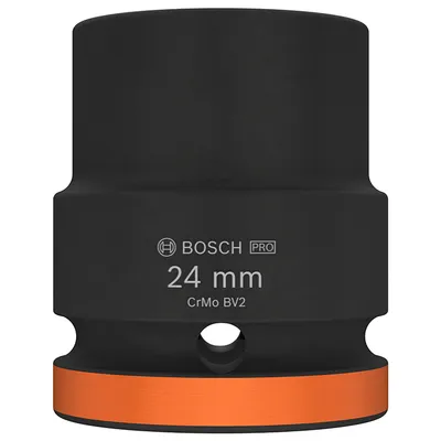 Вложка милиметрова Bosch 6-стен ударна  24 мм х 3/4", PRO Impact