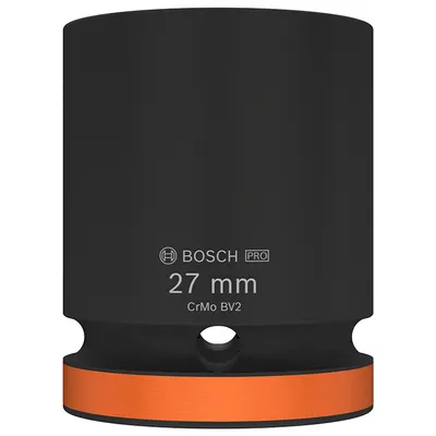 Вложка милиметрова Bosch 6-стен ударна 27 мм х 3/4", PRO Impact