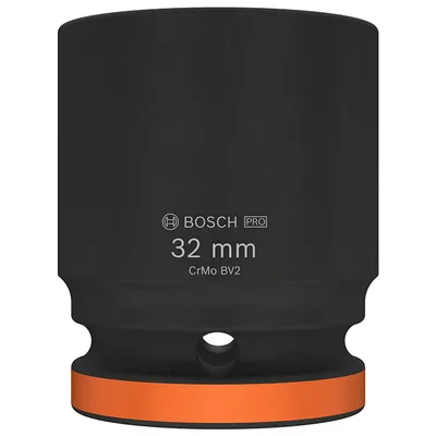 Вложка милиметрова Bosch 6-стен ударна 32 мм х 3/4", PRO Impact