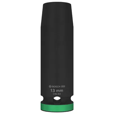 Вложка милиметрова Bosch 6-стен ударна удължена 13 мм х 1/2", PRO Impact