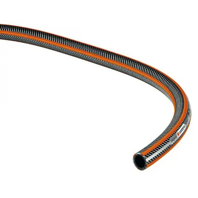 Градински маркуч за поливане Gardena PVC 2-слоен армиран 19 мм, 25 bar, 50 м, черно/оранжево, Comfort FLEX