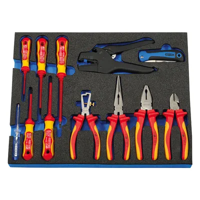 Електротехнически клещи Heytec комплект  12 бр., M 50829-18