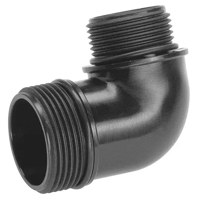 Коляно Gardena PP с външна резба за високо налягане 1 1/4" x 1", 10 bar, 90 °