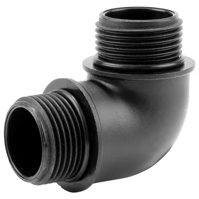 Коляно Gardena PP с външна резба за високо налягане 90 °, 1" x 1", 10 bar