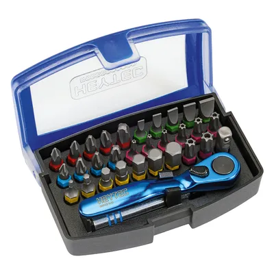 Комплект битове Heytec с тресчотка  1/4", 32 бр., 50833-5