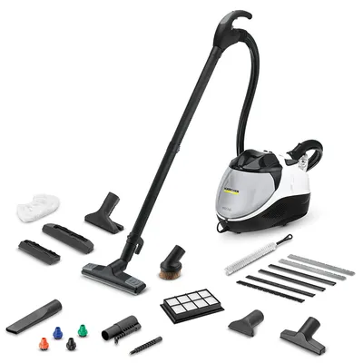 Парочистачка с прахосмукачка Karcher с воден филтър, с електрически нагревател 2200 W, 4 bar, SV 7