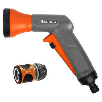 Пистолет за поливане Gardena градински PVC 1/2" - 5/8" - 3/4", 1 функция, Classic
