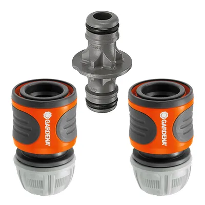 Съединител на маркучи Gardena комплект с бързи връзки 1/2"