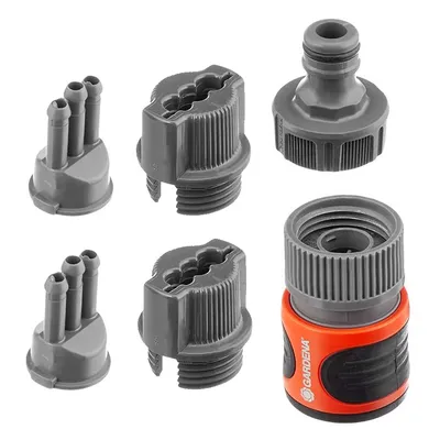 Съединител на маркучи Gardena комплект за дъждовално напояване 1/2" - 3/4"