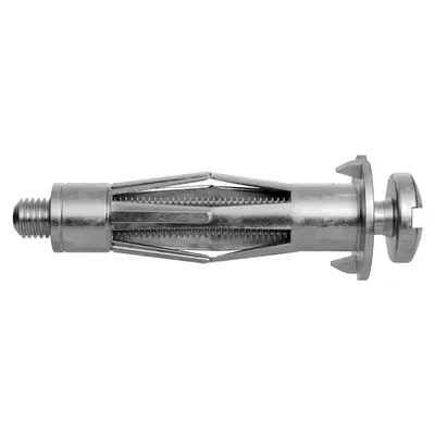 Дюбел метален Fischer за гипсокартон с опорен пръстен и метричен винт PZ M6x65 мм, 17-34 мм, HM-S