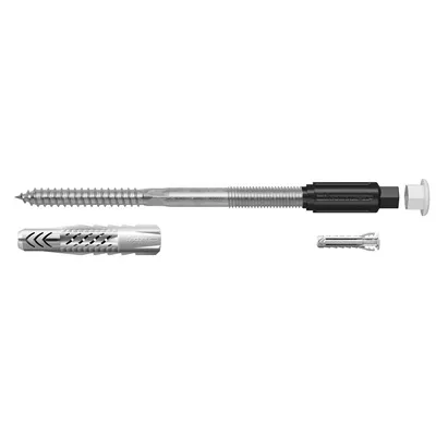 Дюбел пластмасов Fischer с опорен пръстен и шпилка  М6х120 мм, TherMax 8