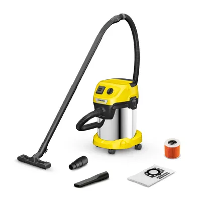 Прахосмукачка Karcher за сухо и мокро почистване 1000 W, 17 л, WD 3 PS V-17/4/20