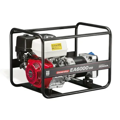 Бензинов генератор за ток Honda монофазен 6000 W, 11.7 к.с., 24.8 A, 230 V, EA 6000 AVR