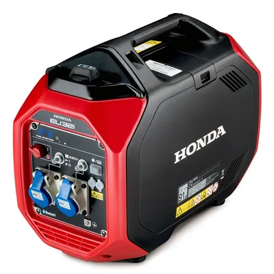 Бензинов генератор за ток Honda монофазен инверторен обезшумен 3200 W, 16 A, 230 V, EU32IG