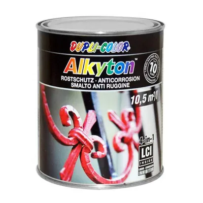 Боя за метал Dupli-Color 4 в 1 за защита и репаратурни цели 0.75 л, бяла, Alkyton