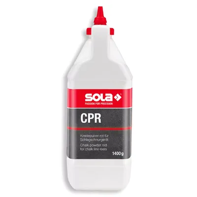 Боя за зидарска чертилка Sola тебеширен прах червена  1400 г, CPR 1400