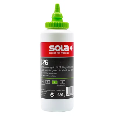 Боя за зидарска чертилка Sola тебеширен прах зелена  230 г, CPG