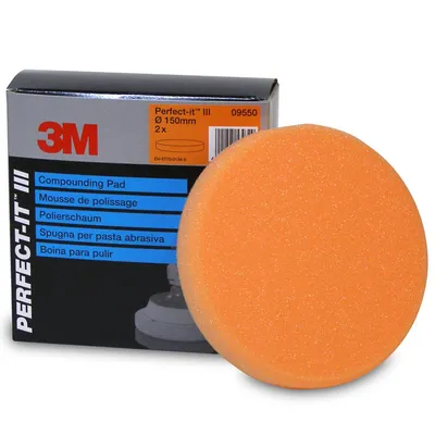 Гъба 3M  ф 150 мм, оранжева, за 09374 и 09375, Perfect-it III 09550
