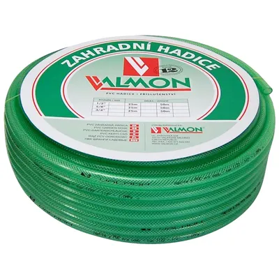 Градински маркуч за поливане Valmon PVC 2-слоен армиран 19 мм, 10 bar, зелен, 1122
