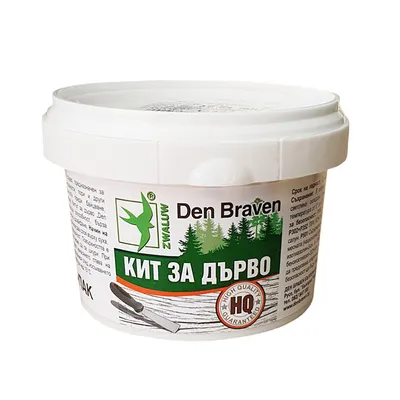 Кит за дърво Den Braven акрилен  0.35 кг, бял