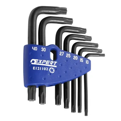 Г-образен ключ Expert Torx/Torx комплект  TX10-40, 7 бр.